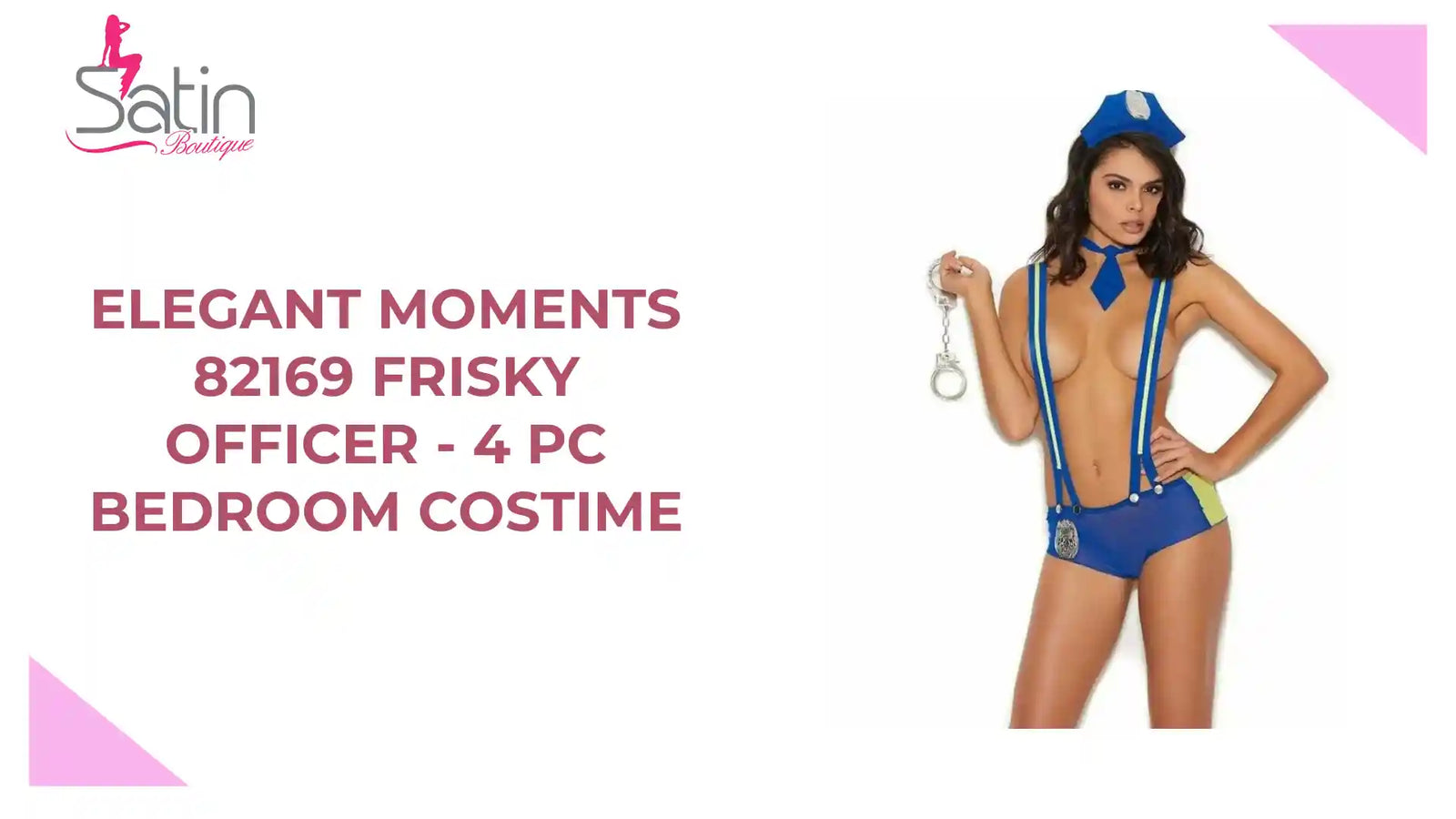 Elegant Moments 82169 Frisky Officer - 4 PC Bedroom Costime by@Outfy