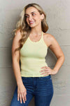 Ninexis Take A Seat Simple Halter Neck Tank Top-Trendsi-Butter Yellow-S-SatinBoutique