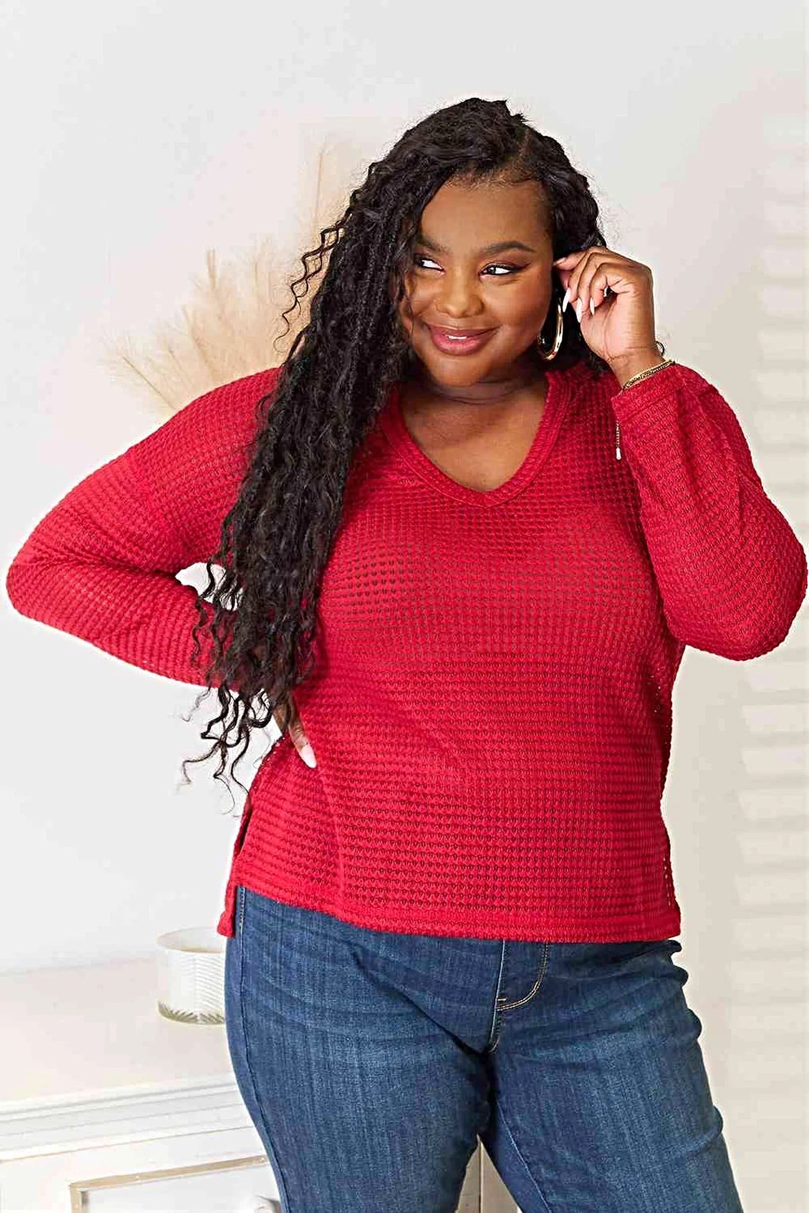 Culture Code Full Size Wide Notch Relax Top, Also in Plus sizes -
