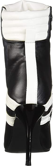 Ellie 457-REF 4.5" Heel Black/White Referee Ankle Boots for Ultimate Performance Ellie Shoes