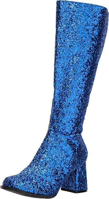 Ellie Glitter Gogo Boots - 3" Heel with Zipper for Dress Up, Available in 6 Stunning Colors Ellie Shoes