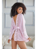 Allure Lingerie 17-6072P Nina Robe & G-string, Wear over your most intimate fantasy-Robe and Panty Set-Allure Lingerie-SatinBoutique