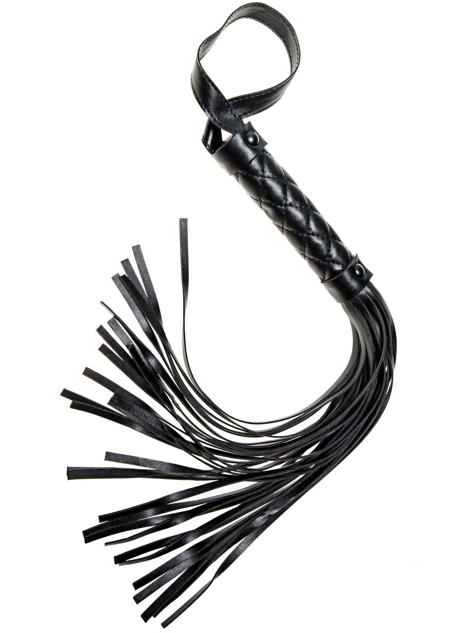 Luxury Black Quilted Whip for Sensual Play by Allure Lingerie - O/S Size Allure Lingerie