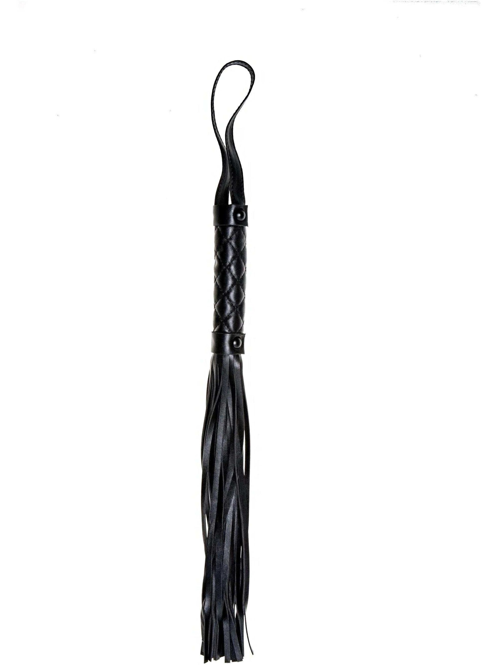 Luxury Black Quilted Whip for Sensual Play by Allure Lingerie - O/S Size Allure Lingerie