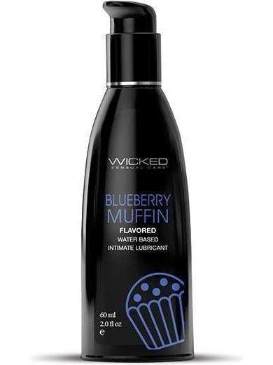 Wicked Sensual Care Blueberry Muffin Lube - 2 oz Water-Based, Delightfully Sweet & Silky Eldorado