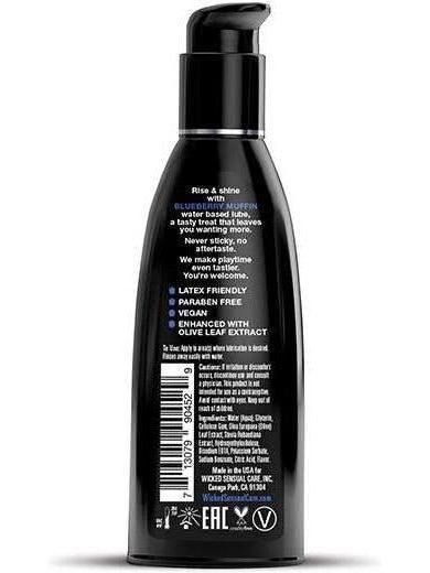 Wicked Sensual Care Blueberry Muffin Lube - 2 oz Water-Based, Delightfully Sweet & Silky Eldorado