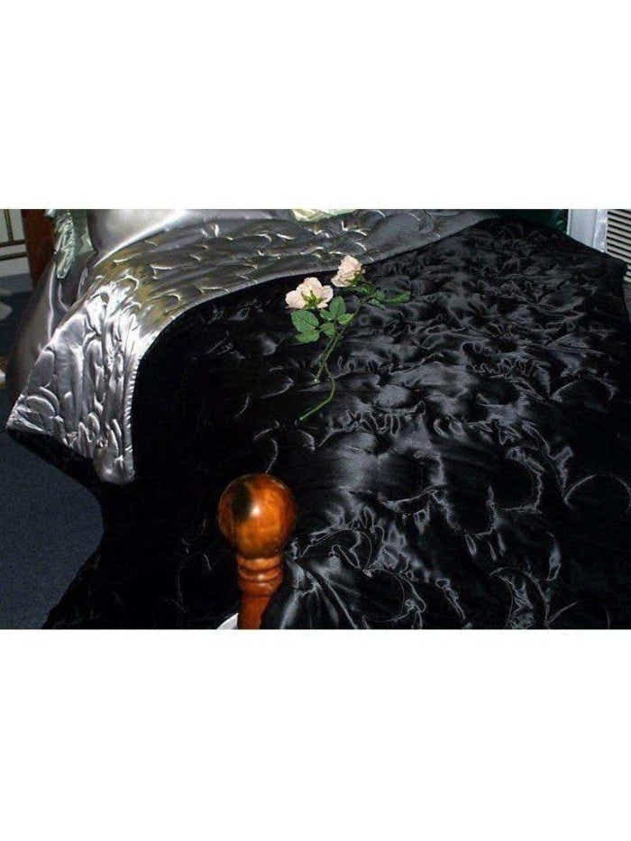 Custom Satin Comforter - 600 Thread Count Luxe Charmeuse with Tailored Quilt Options Satin Boutique