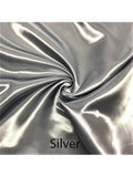 Custom Made FITTED SHEET of Shiny & Slick Nouveau Polyester Bridal Satin, Queen and Full Sizes Satin Boutique