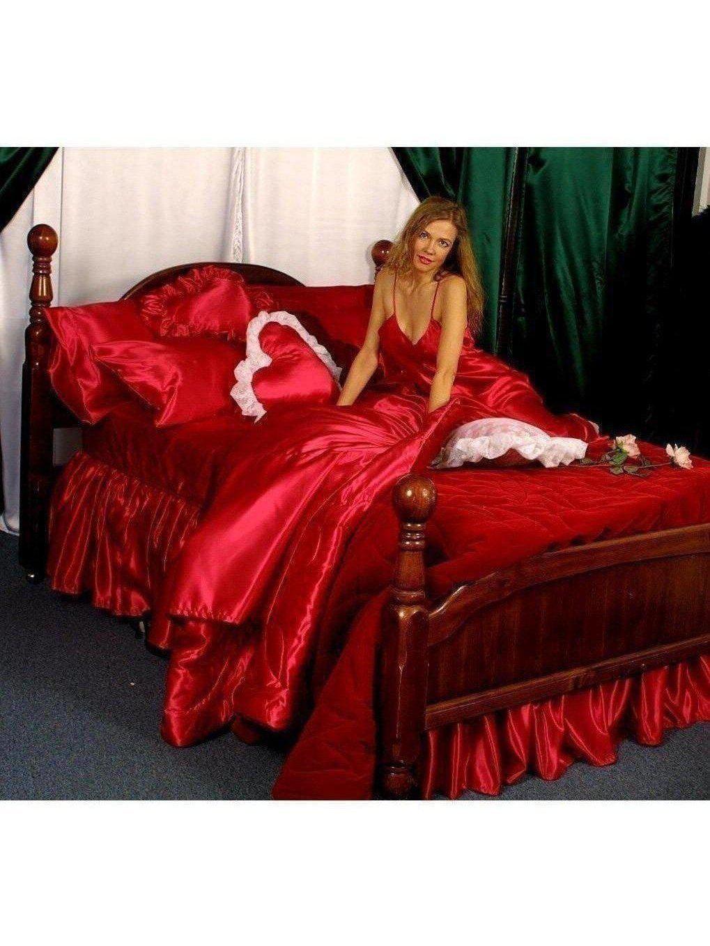 Custom Twin Size Satin Sheets - Luxurious Shiny Nouveau Bridal Satin in Custom Colors Satin Boutique