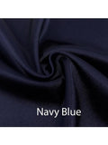 Custom made FLAT SHEET of Lingerie Satin, King, Cal King-BEDDING-Satin Boutique-Navy Blue-King-SatinBoutique