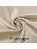 Custom made FLAT SHEET of Lingerie Satin, Queen, Full-BEDDING-Satin Boutique-Champagne-Queen-SatinBoutique