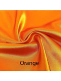 Custom made FLAT SHEET of Lingerie Satin, Queen, Full-BEDDING-Satin Boutique-Orange-Queen-SatinBoutique