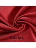 Custom made FLAT SHEET of Lingerie Satin, Twin, and Twin XL-BEDDING-Satin Boutique-Dark Red-Twin-SatinBoutique