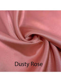 Custom made FLAT SHEET of Lingerie Satin, Twin, and Twin XL-BEDDING-Satin Boutique-Dusty Rose-Twin-SatinBoutique