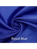 Custom made FLAT SHEET of Lingerie Satin, Twin, and Twin XL-BEDDING-Satin Boutique-Royal Blue-Twin-SatinBoutique