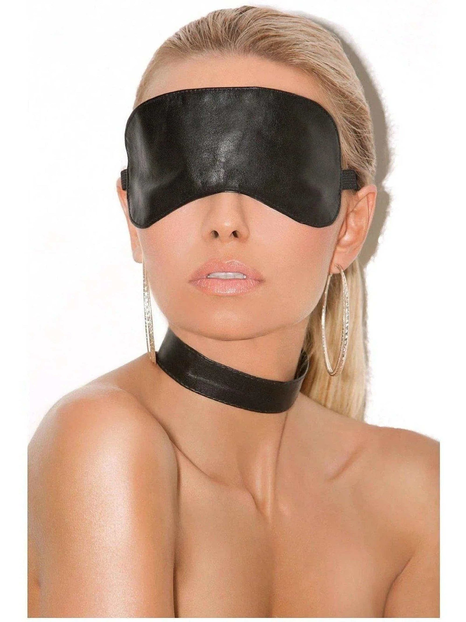 Elegant Moments EM-L9152 Leather Blindfold Elegant Moments, Leather