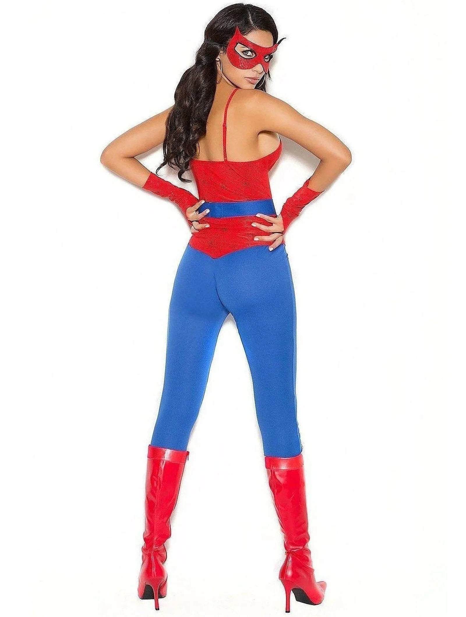 Elegant Moments 9140 Spider Super Hero 5 pc costume, Reg. $50 - LINGERIE,COSTUMES