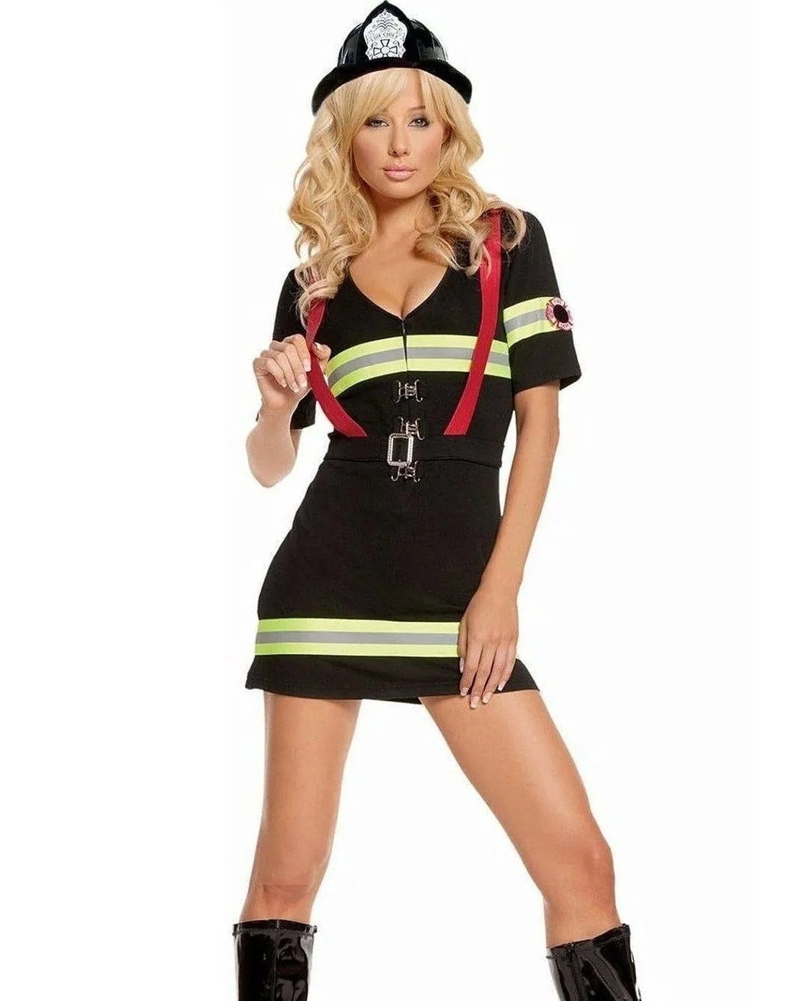 Elegant Moments EM-9514 Ms Blazin Hot 2 pc costume also plus sizes up 5X - LINGERIE,COSTUMES