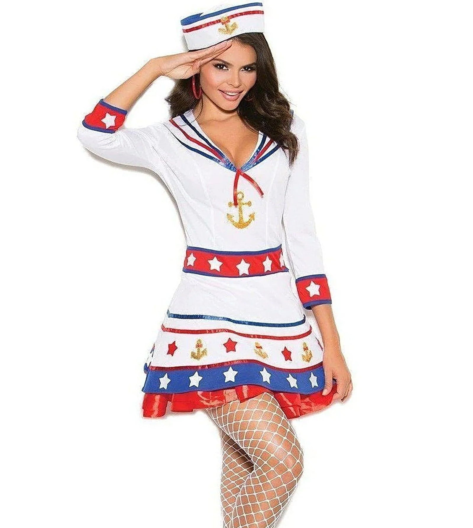 Elegant Moments 99002 Harbor Hottie Costume. Reg.$50 - LINGERIE,COSTUMES
