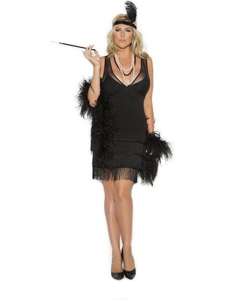 Elegant Moments EM-99051X Flapper - 2 pc. costume, Plus Sizes, Reg $50 Elegant Moments