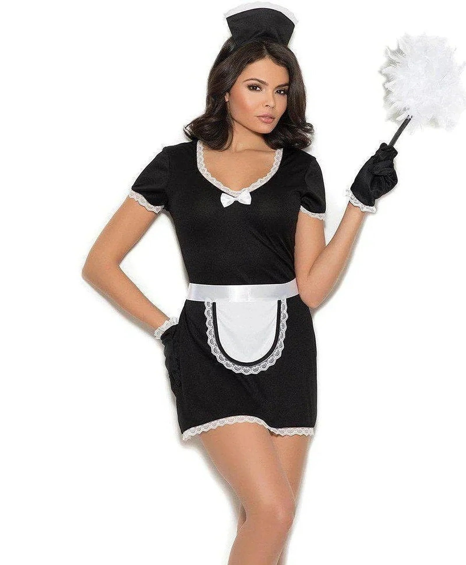 Elegant Moments EM-99088X Flirty Maid - 4 Pcs Costume - LINGERIE,COSTUMES