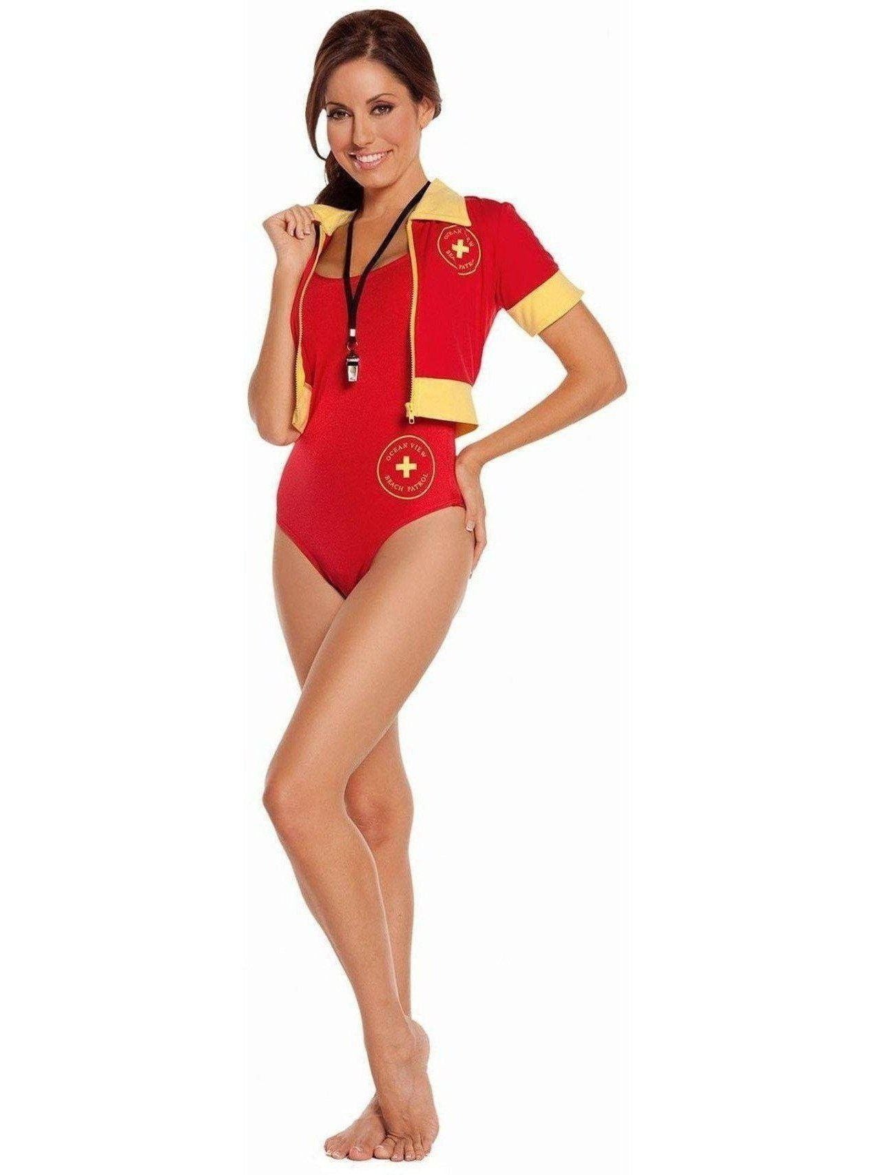 Elegant Moments IS-EM-9610 4PC Ocean ViewLife Guard Costume, Med Size Elegant Moments