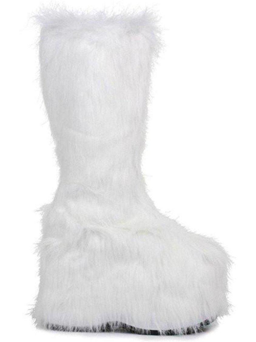 Ellie Shoe E-500-FUZZ 5" Chunky Heel Platform Boot with faux fur Ellie Shoes