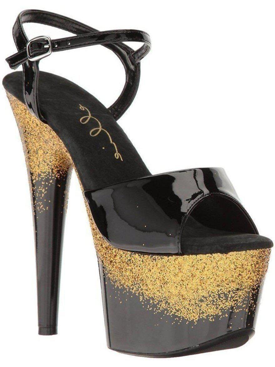 Elegant Women's Mules - Ellie 709-CARI 7" Pointed Stiletto Mule in Gold, Purple, Silver Ellie Shoes