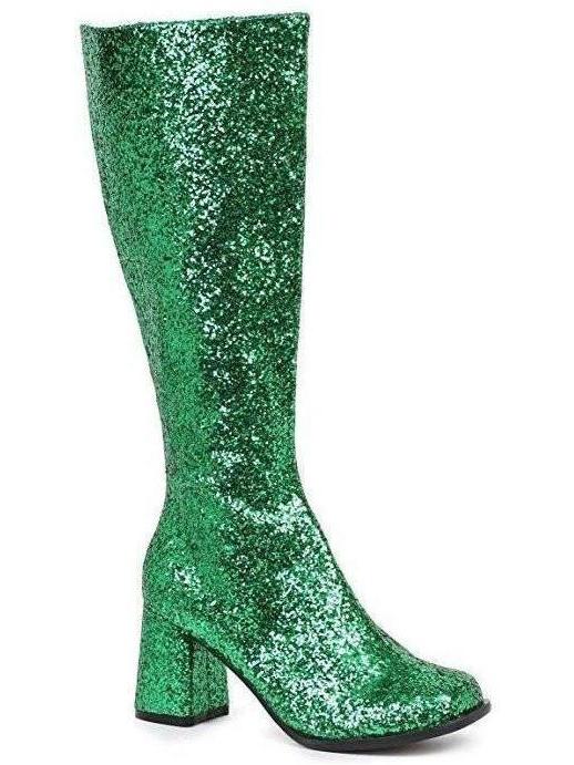 Ellie Glitter Gogo Boots - 3" Heel with Zipper for Dress Up, Available in 6 Stunning Colors Ellie Shoes
