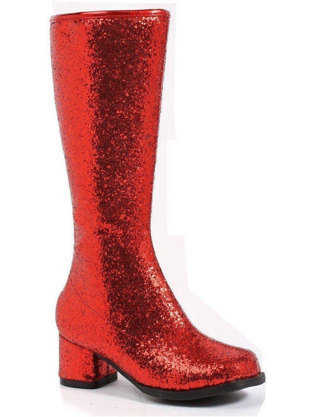 Ellie Glitter Gogo Boots - 3" Heel with Zipper for Dress Up, Available in 6 Stunning Colors Ellie Shoes