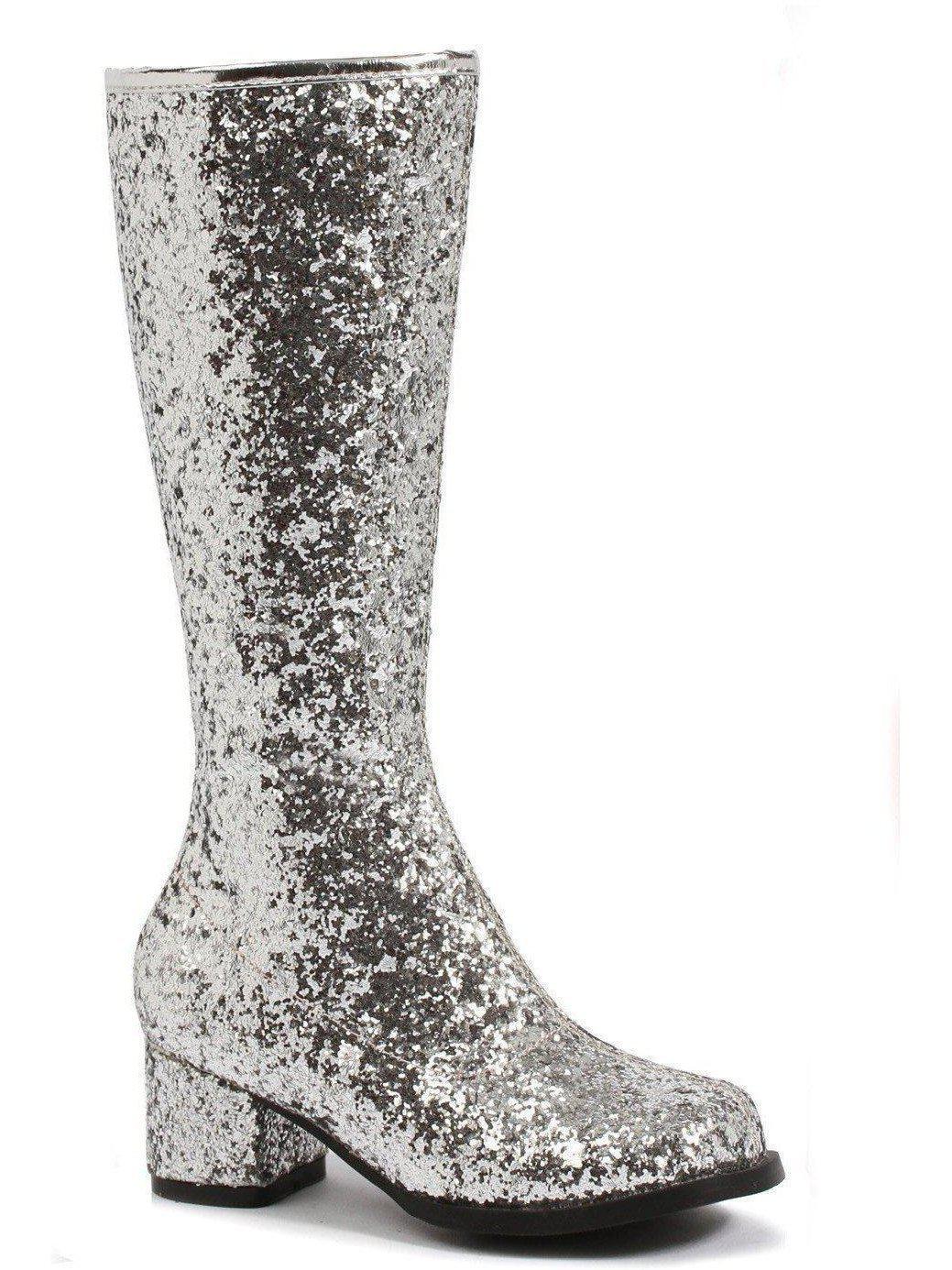 Ellie Glitter Gogo Boots - 3" Heel with Zipper for Dress Up, Available in 6 Stunning Colors Ellie Shoes