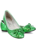 Ellie Shoes E-016-Mila-G Adult Glitter Flat With Bow Ellie Shoes