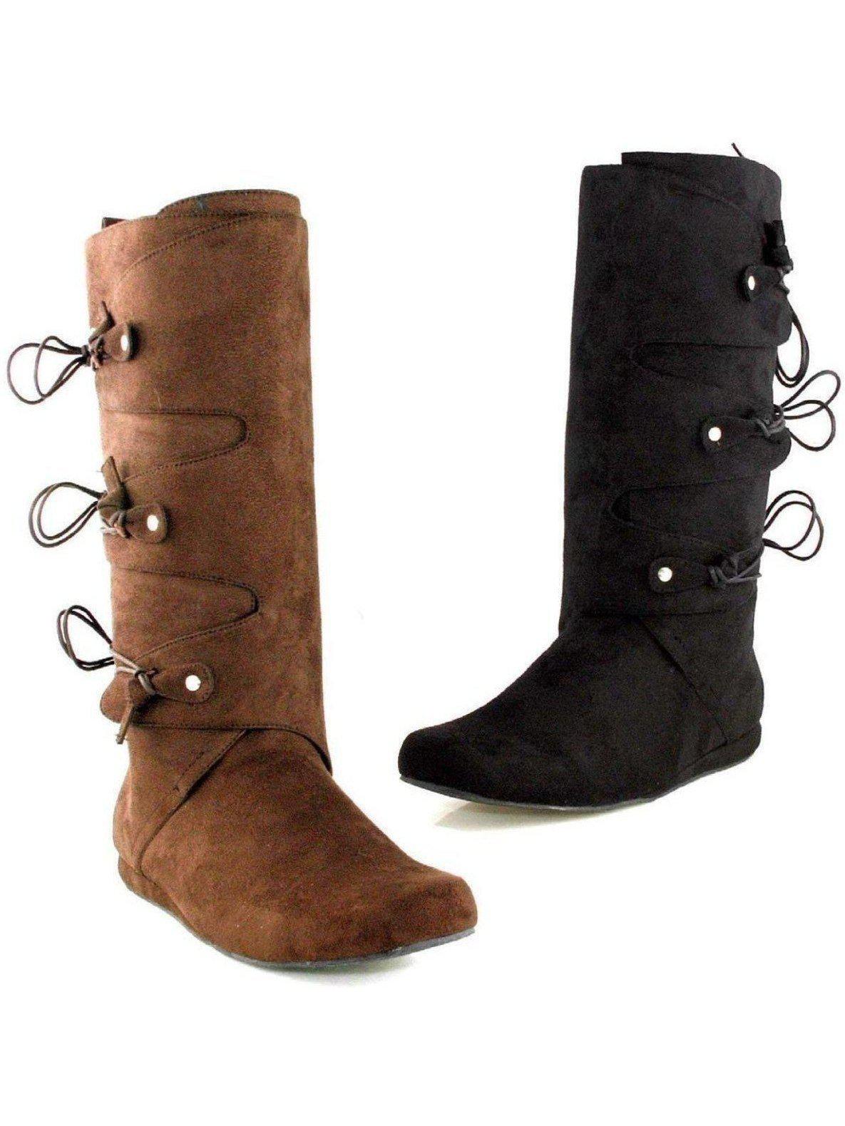 Ellie Shoes 111-Thomas Comfortable Knee High Boots for Men with 1" Heel, Available in Black and Brown Ellie Shoes