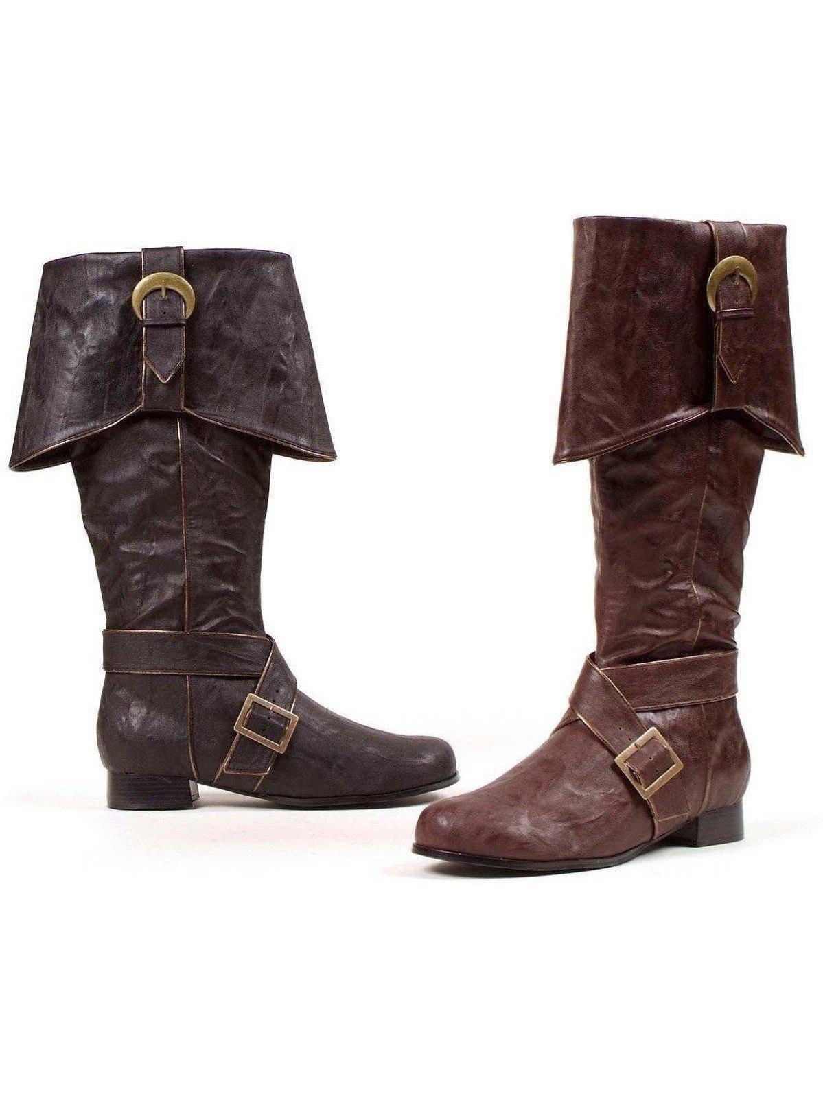 Ellie Shoes 121-Jack Men's 1" Heel Knee High Boots - Stylish Black & Brown, Sizes S-L Ellie Shoes