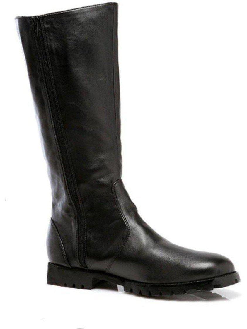 Ellie Shoes 125-Matey Comfortable Men's Heel Shoes - 1" Heel in Black and Brown PU Ellie Shoes