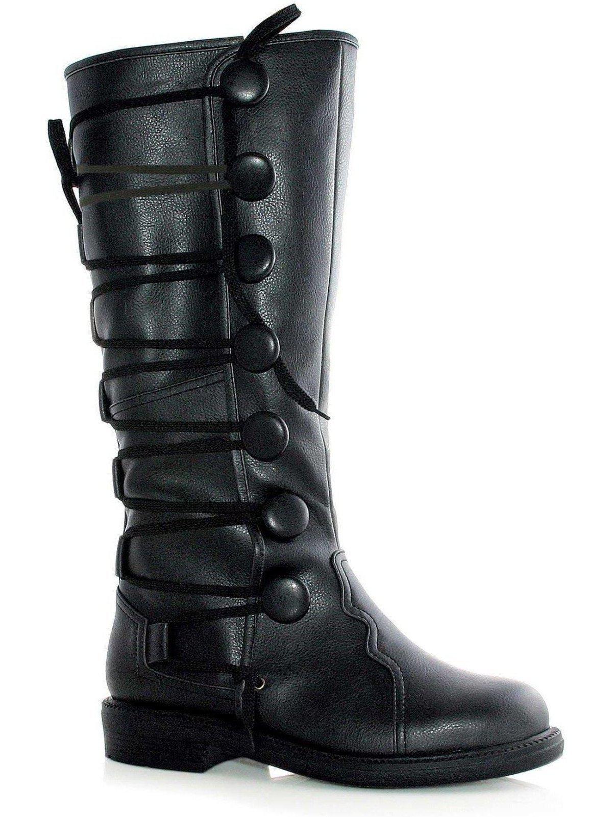 Botas hasta la rodilla para hombre - Ellie Shoes 125-Ren, tacón de 1 cm, en PU negro y marrón, diseño elegante.