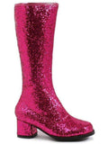 Ellie Shoes E-175-Dora-G 1 Heel Children Glitter Gogo Boot Ellie Shoes