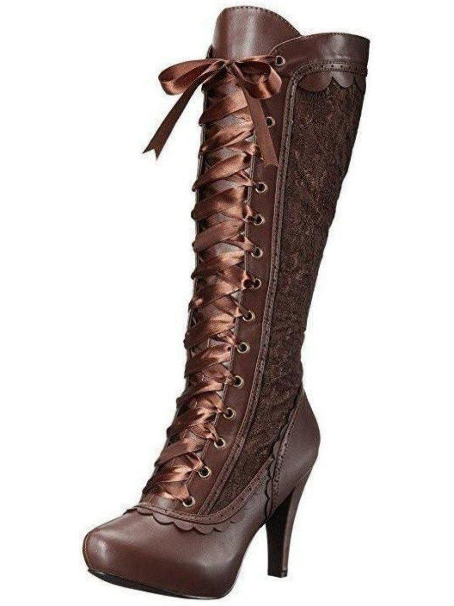 Ellie Shoes E-414-MARY 4" Heel Victorian Style Boots. Ellie Shoes