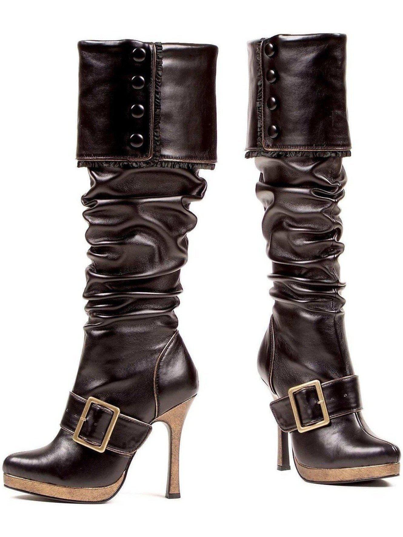 Ellie Shoes 426-Grace 4" Heel Black Knee High Costume Boots for Women - Sizes 6-12 Ellie Shoes