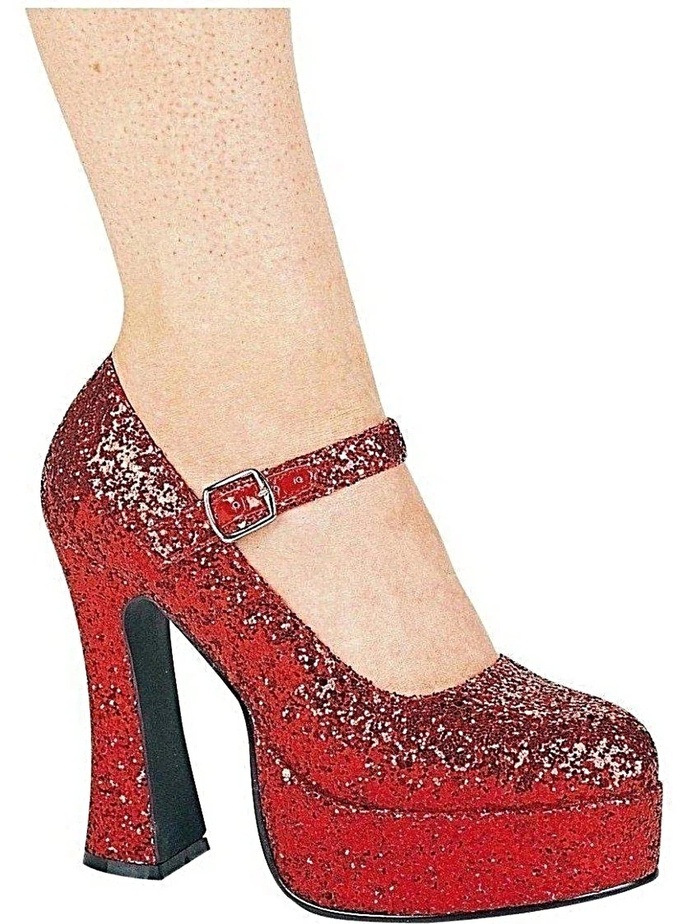 Ellie Shoes E-557-Eden-G 5" Chunky Heel Glitter Women's Costume Mary Jane Pump. Ellie Shoes