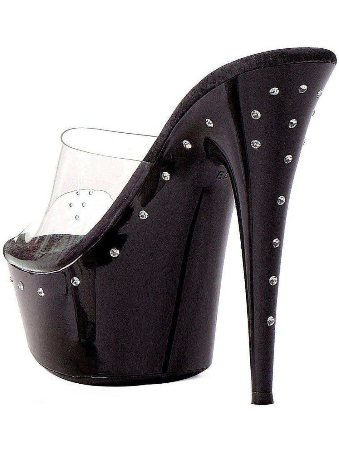 Womens Rhinestone High Heels - Ellie Shoes 609-Harmony 6" Platform with Stunning Rhinestones Ellie Shoes