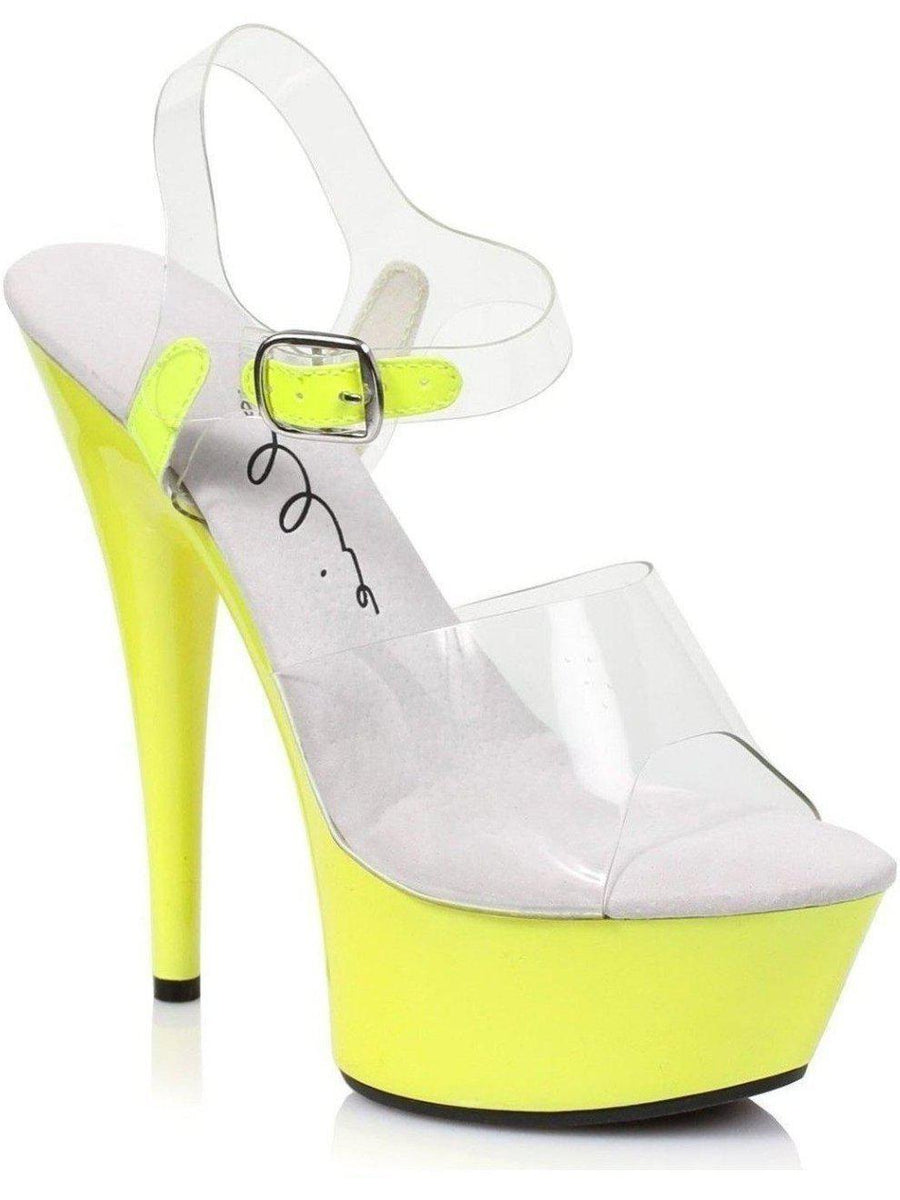 Ellie Shoes E-609-Roxy 6 Neon Stiletto Sandal Blacklight sensitive Ellie Shoes