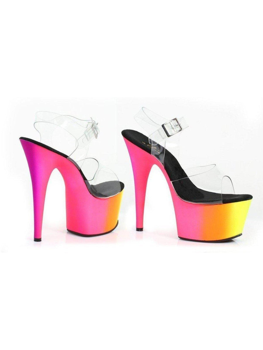 Ellie Shoes E-709-Rainbow 7 Inch With Rainbow Design Ellie Shoes