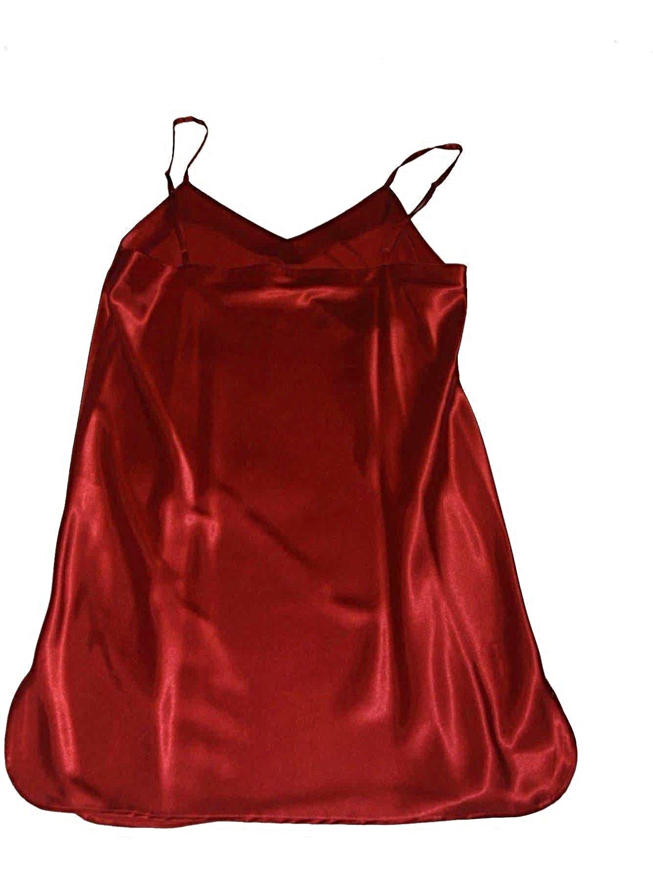 Flirty Lingerie Chemise In Satin, Adjustable Straps, Sizes S-XL, Elegant Handcrafted Quality Satin Boutique