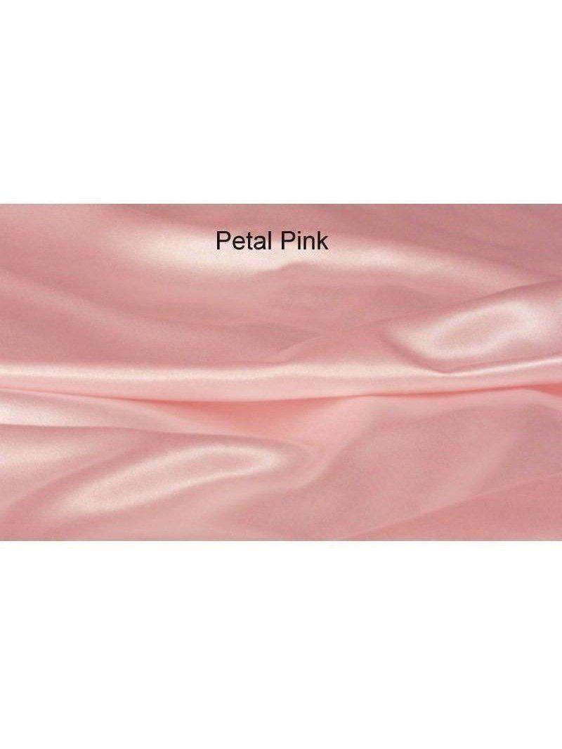 SKU1829 FITTED Sheet of Lingerie Satin Petal Pink Queen 9" Satin Boutique