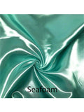 Swatches of Nouveau Bridal Satin See and Feel our lovely Colors-BEDDING,FABRIC, Colors, Yardage, Swatch Kits-Satin Boutique-Seafoam-SatinBoutique