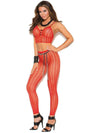 Vivace EM-81279 Cami top and matching leggings with feather design Elegant Moments