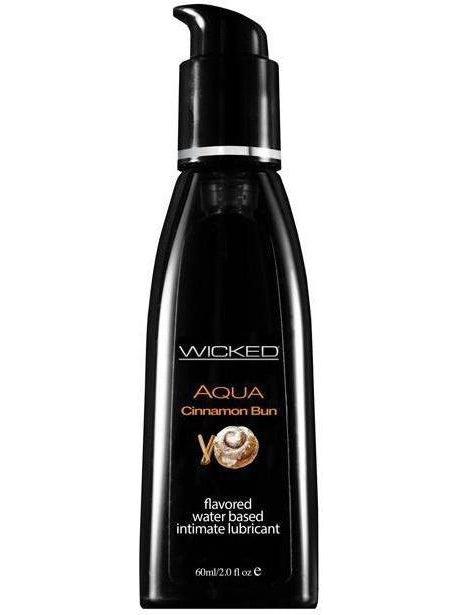 Wicked Sensual Care Aqua Cinnamon Flavored Lubricant 2 Oz - Kissable & Lickable Eldorado