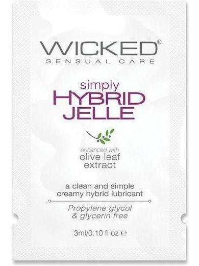 Wicked Sensual Care Simply Hybrid Jelle Personal Lubricant Pack - Vegan, Cruelty-Free & Mess-Free Eldorado