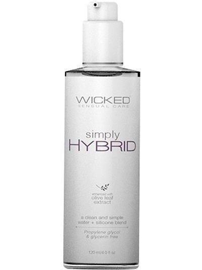 Wicked Sensual Care Simply Hybrid 4 oz Water Silicone Lubricant - Vegan & Cruelty Free Eldorado